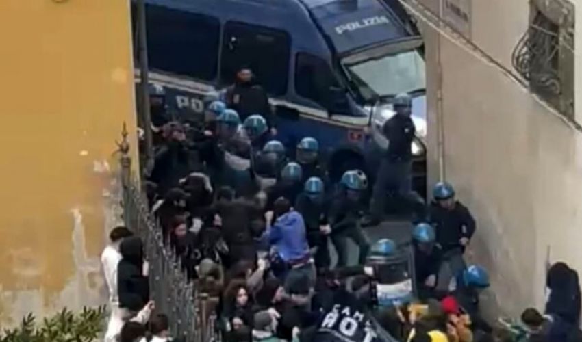 Scontri tra polizia e manifestanti pro Palestina a Firenze e Pisa